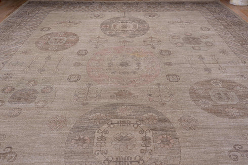 Vintage Khotan Area Rug (12' x 18')